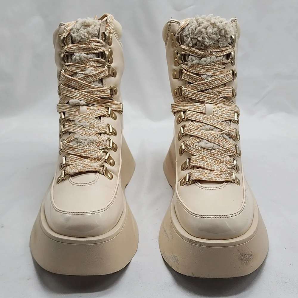 CIRCUS NY●BY SAM EDELMAN●LADIES 6.5●GAIL●DISTRESSED● LACE-UP HIKING BOOTS●NWOB● - Picture 2 of 16